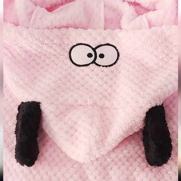 Cozy Pink Fuzzy Pull Over Hoodie - Picture 4 of 5